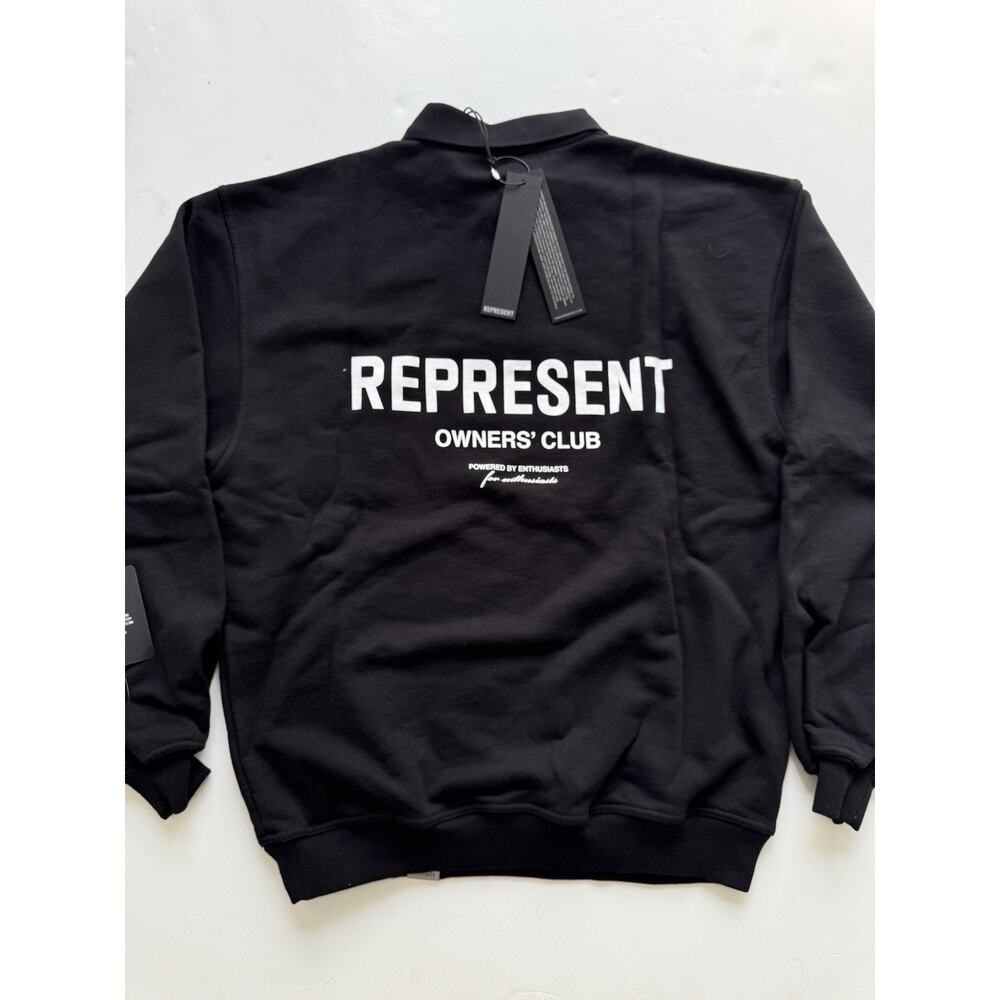 Represent Men's Owners Club Long Sleeve Polo Sweater S